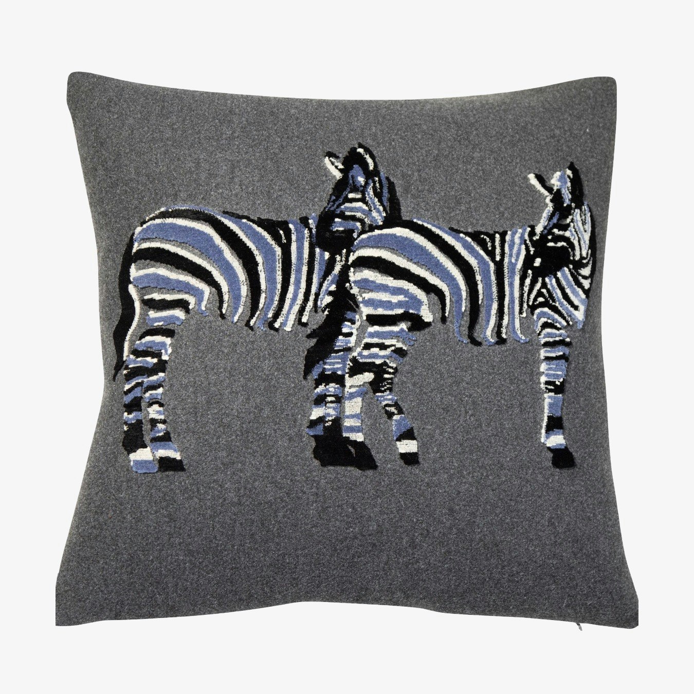 Applique Felt Zebra Cushion by Malini Fy